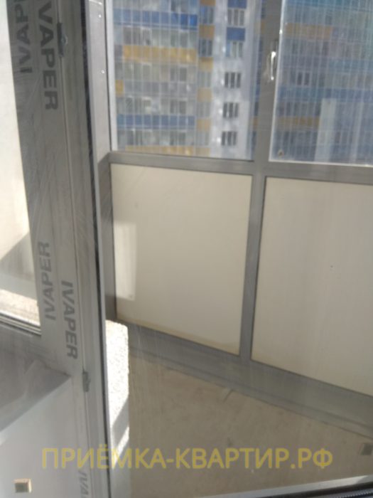 Приёмка квартиры в ЖК : поцарапан стеклопакет