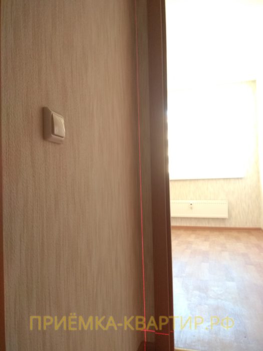 Приёмка квартиры в ЖК Колпино: отклонение по вертикали 25 мм