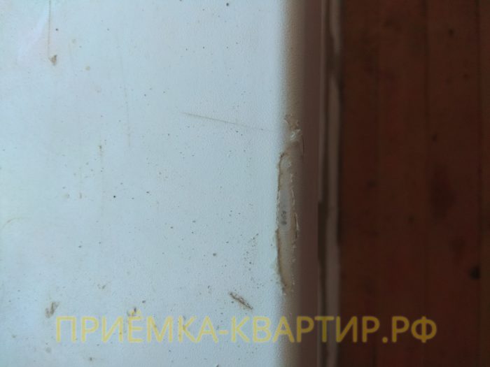 Приёмка квартиры в ЖК Есенин Village: поврежден подоконник