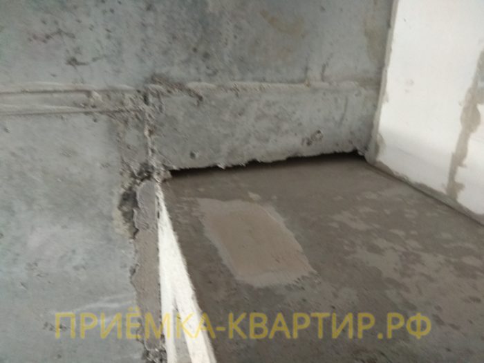 Приёмка квартиры в ЖК Московские ворота: не заделаны монолитные перекрытия