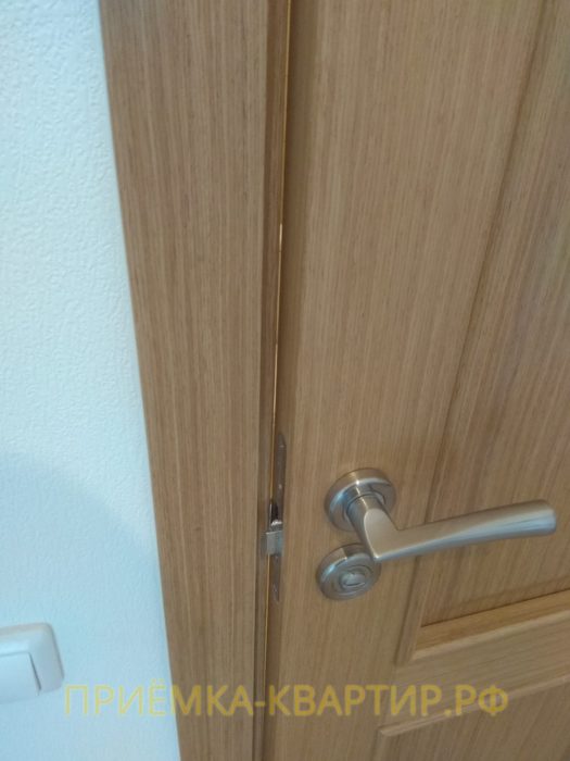Приёмка квартиры в ЖК София: полотно двери задевает дверную коробку (3 шт)