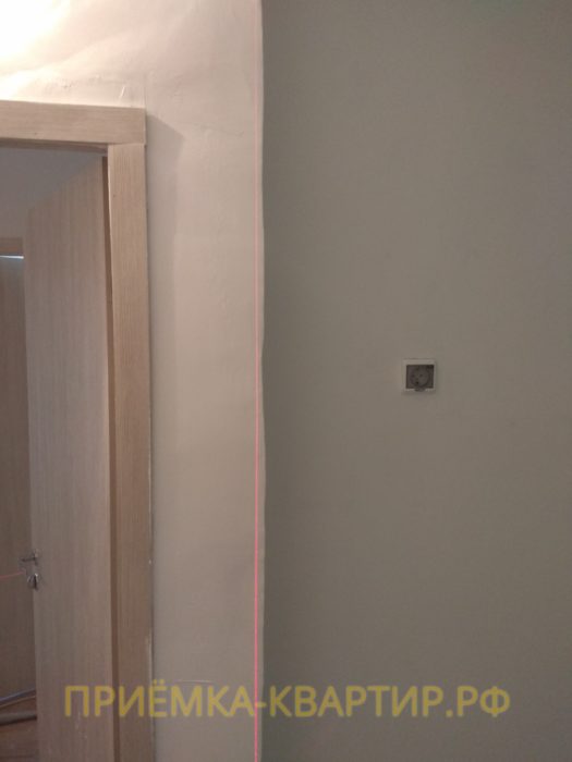 Приёмка квартиры в ЖК О Юность: кривизна стен более 20 мм