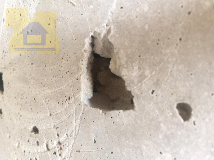 Приёмка квартиры в ЖК Новое Янино: Дыры в стене более 25 мм
