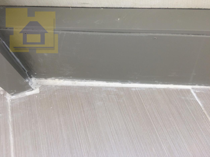 Приёмка квартиры в ЖК Энфилд: Ширина шва на балконе от 5 мм и более 10 мм