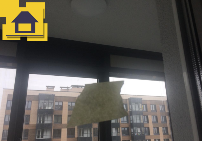 Приёмка квартиры в ЖК : Скол на стекле 