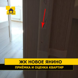 Приёмка квартиры в ЖК Новое Янино: Повреждение ламинации двери