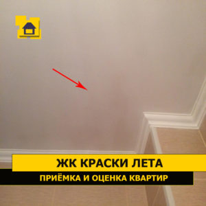 Приёмка квартиры в ЖК Краски Лета: Пятна в сан.узле на потолке