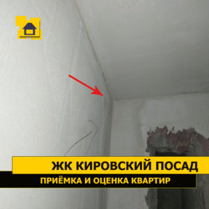 Приёмка квартиры в ЖК Кировский посад: Отслоение штукатурки