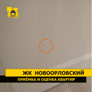 Приёмка квартиры в ЖК Новоорловский: Повреждение ламинации двери