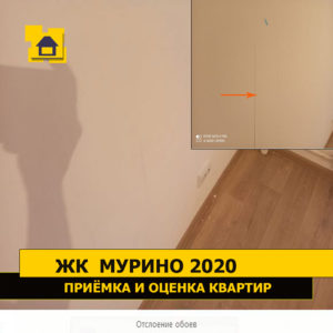 Приёмка квартиры в ЖК Мурино 2020: Отслоение обоев
