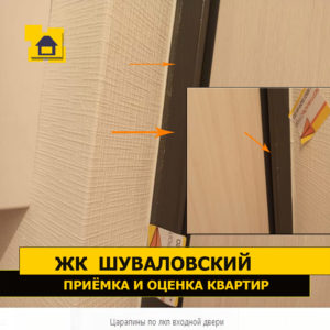 Приёмка квартиры в ЖК Шуваловский: Царапины по лкп входной двери