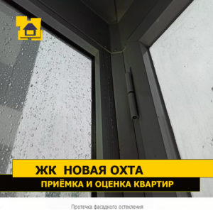 Приёмка квартиры в ЖК Новая Охта: Протечка фасадного остекления