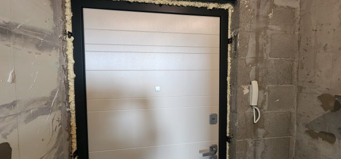 Отчет о приемке 1 км. квартиры в ЖК "Черна Речка ЦДС": Требуется регулировка входной двери 